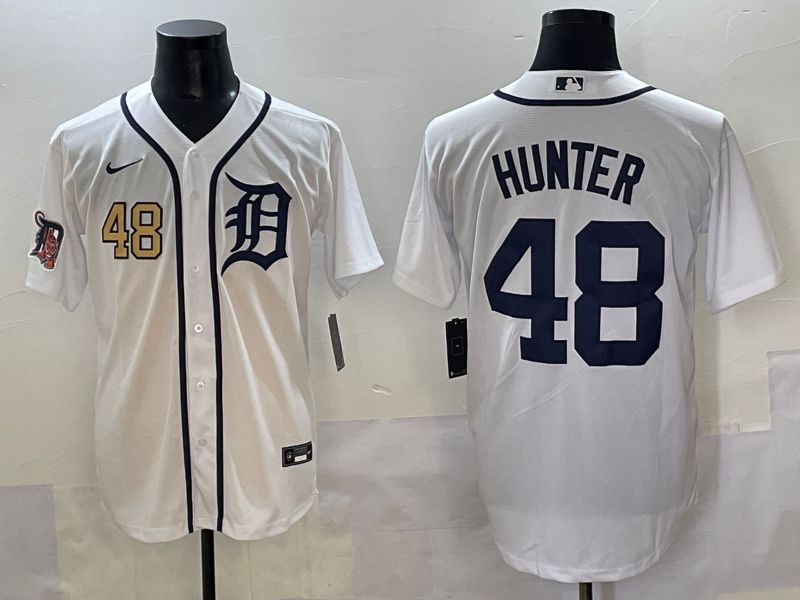 Men 2025 Detroit Tigers #48 Hunter White Game Nike MLB Jersey style 5->houston astros->MLB Jersey